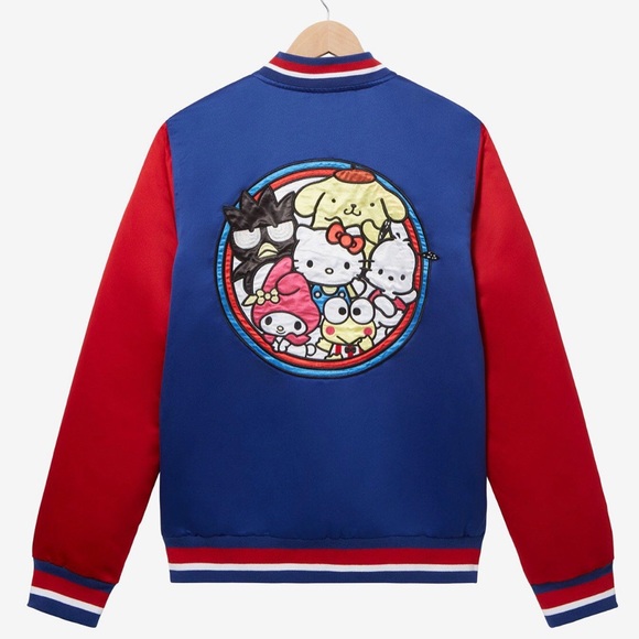 NEW Hello Kitty and Friends Blue Bomber Jacket Adult size XXL / 2XL - NWT - Picture 2 of 6